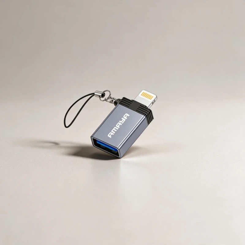 تحويلة OTG لايتنينج AMAYA منفذ USB 3.0 – كود AOT-01UL