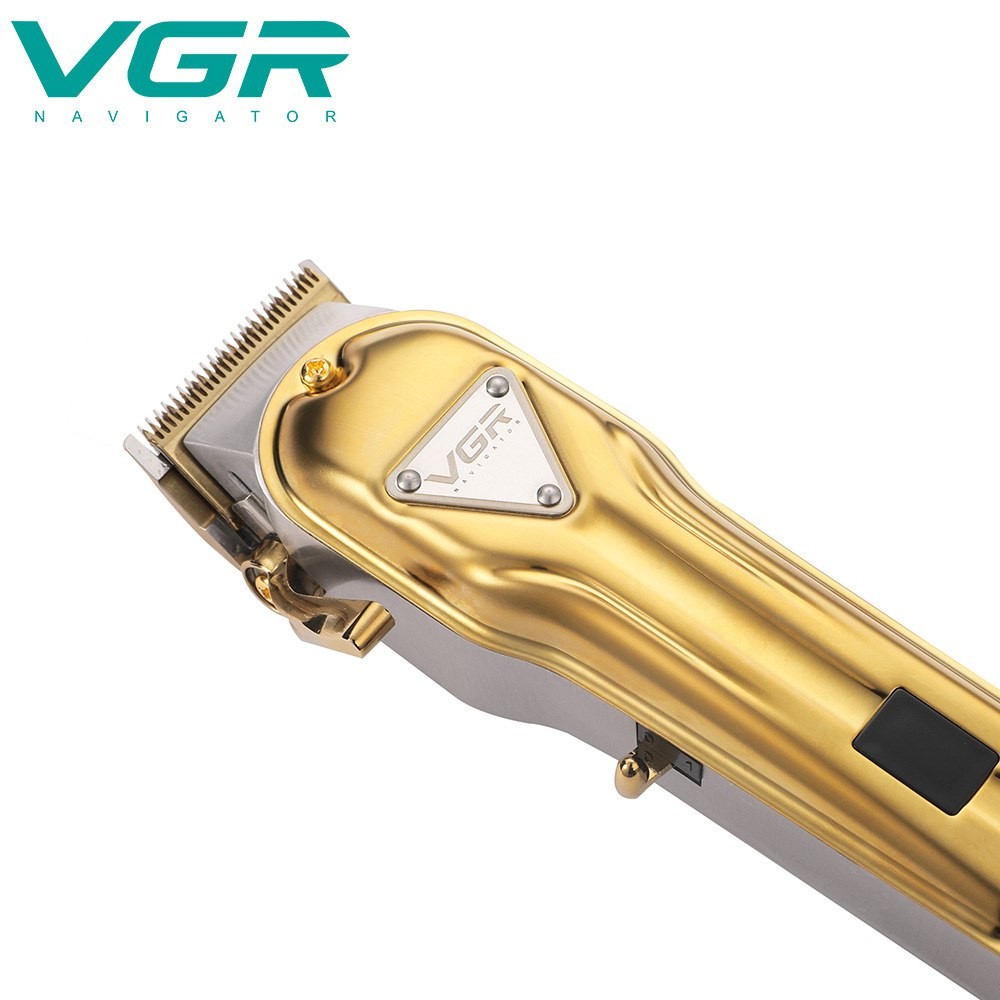 VGR140 Professional Hair Shaver ماكينة حلاقة الشعر الكهربائية VGR140: تصميم معدني احترافي عالي الطاقة .
